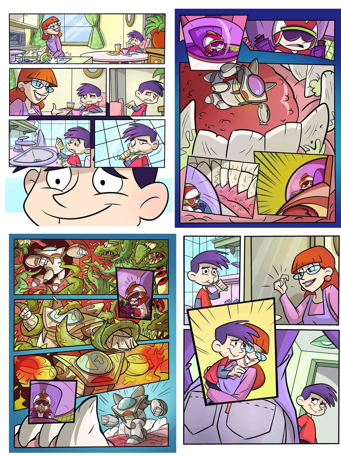 algunas paginas de comics para niños