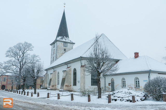 Tukums ziemā sniegā janvārī