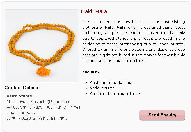Astrological Haldi Mala