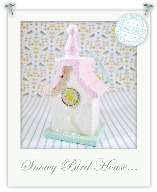 Winter Wonderland bird house Winter Wonderland bird house