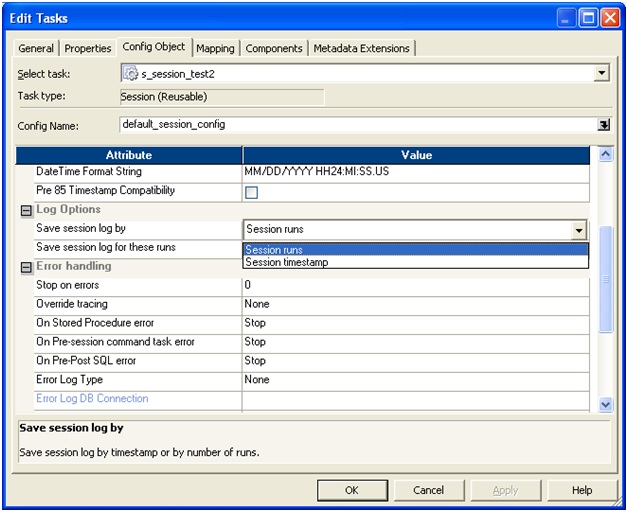 How to Save Session Logs with Timestamps using Informatica
