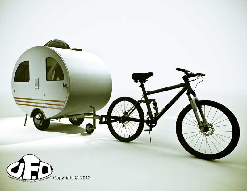 bike sleeping trailer