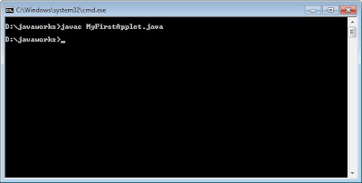 Compile MyFirstApplet.java Compile MyFirstApplet.java