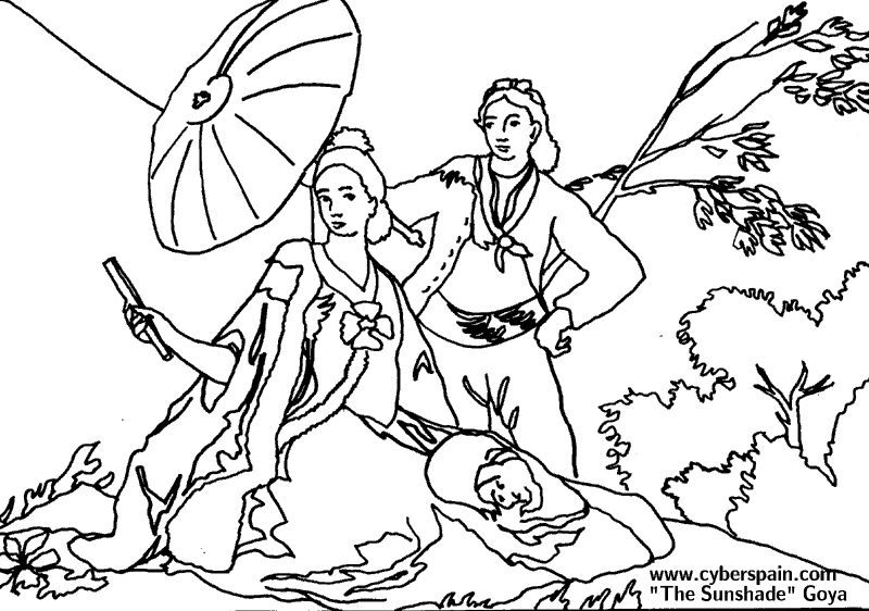 Cuadros de pinturas para colorear - Imagui