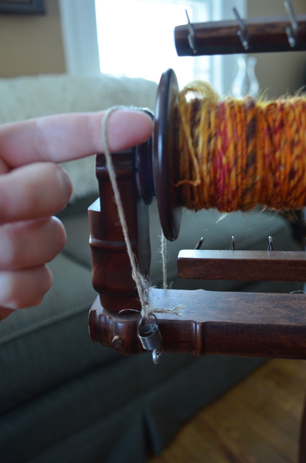 Iron Oak Farm Intro to Spinning Removing the Filled Bobbin and