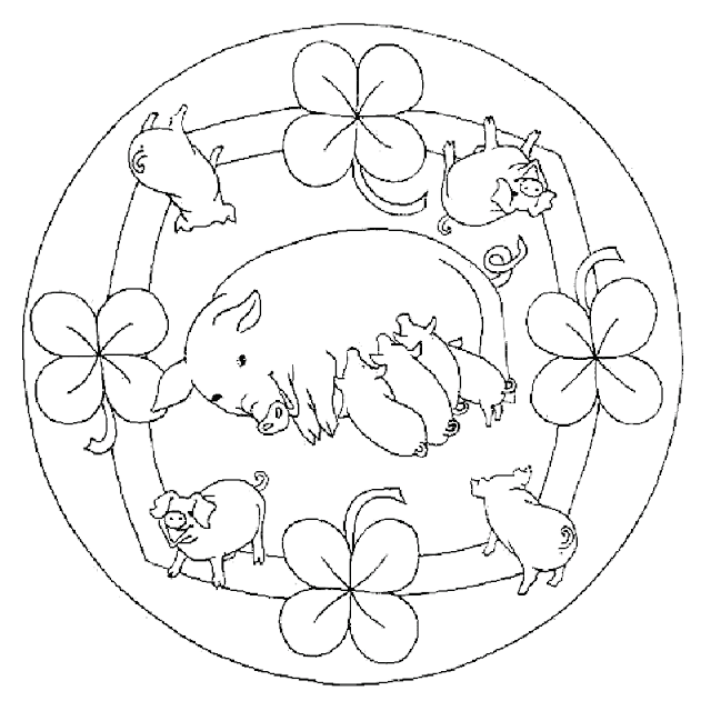 free printable mandala animal coloring pages coloring.filminspector.com