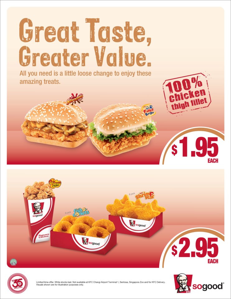 FoodieFC KFC Singapore 1.95 Shrooms / O.R Fillet Burger Burger, 2.