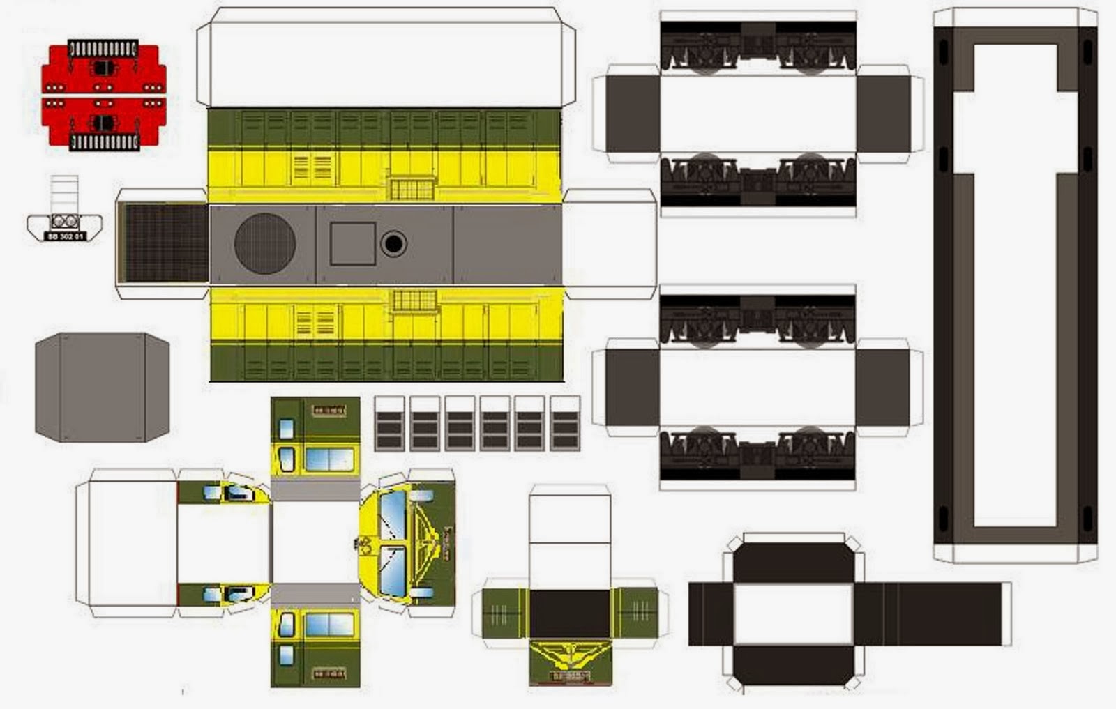 paper craft kereta api indonesia Paper Craft kereta api indonesia