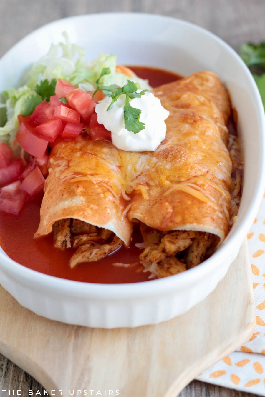 Simple Chicken Enchiladas The Baker Upstairs