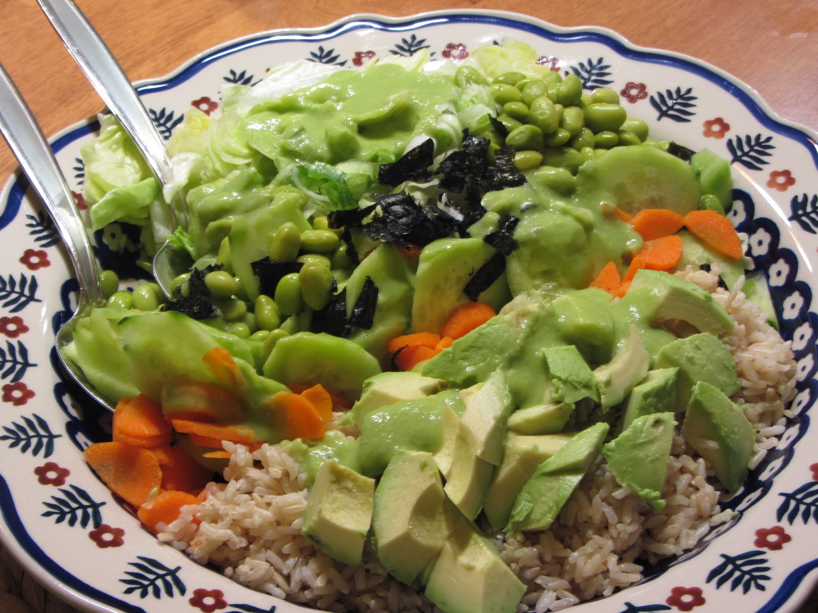 Tracy's Living Cookbook Sushi Roll Edamame Salad Isa Chandra