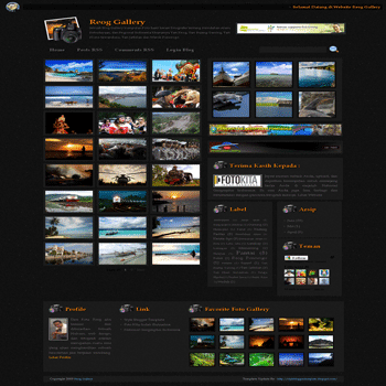 Reog Galery Photo Blogger Template