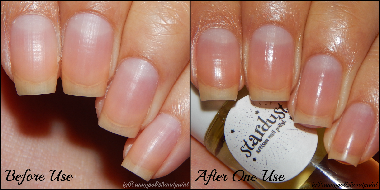 Anny Polish and Paint Stardust Polish Absolute Zero and Cuticle Oil