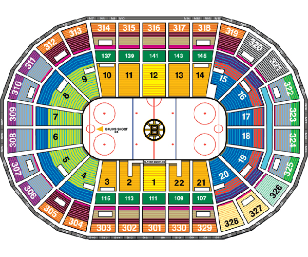 Seating Chart Td Garden Hockey