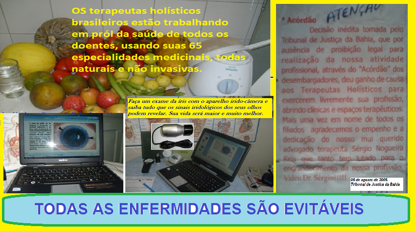 TEODOMIRO MARINHO, terapias naturais com iridologia