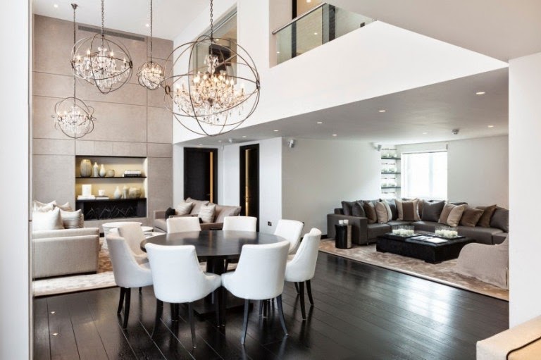 Diseño de interiores & arquitectura: elegante apartamento en un ...