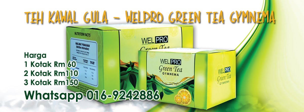 WELPRO GREEN TEA GYMNEMA BLOCK GULA