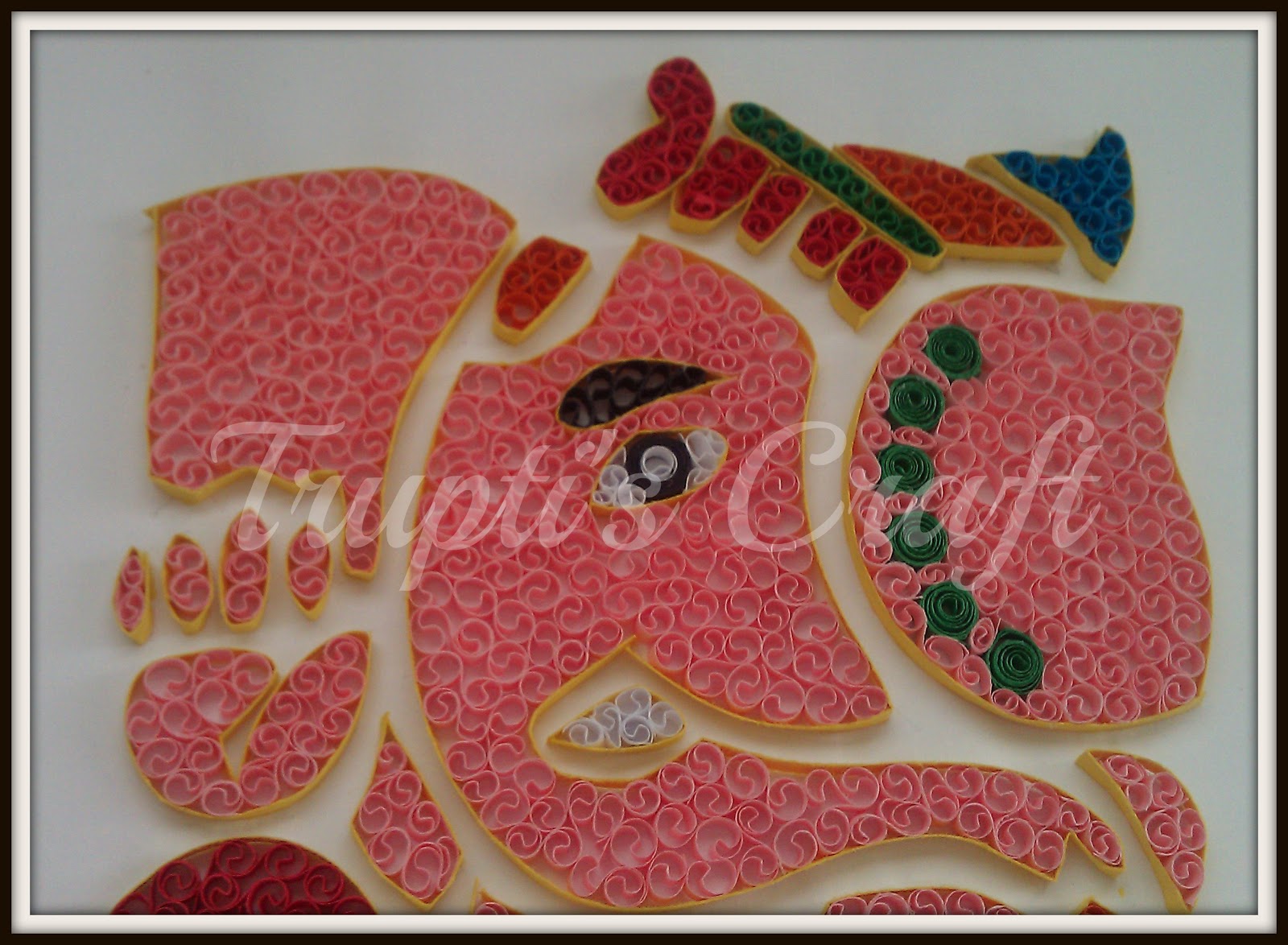 Trupti's Craft Paper Quilling Ganpati