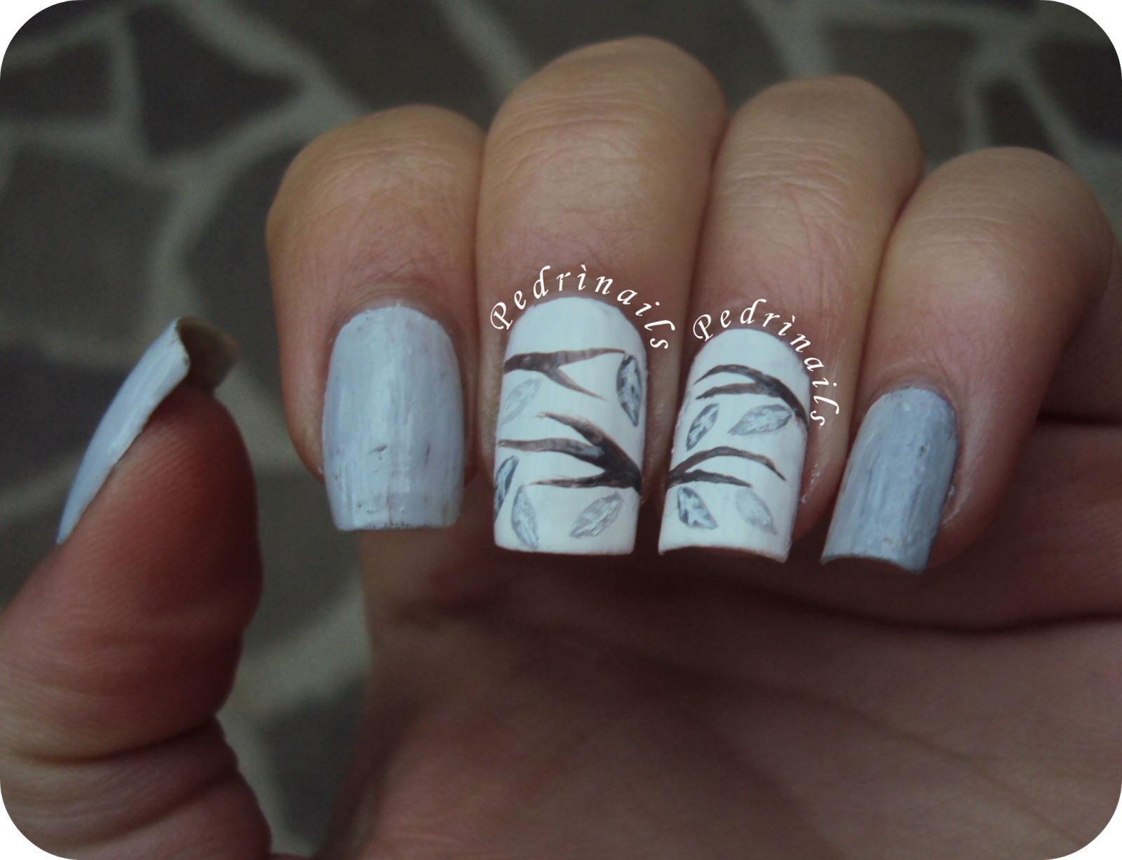 Nail art autunnale ispirata a Christabell Nails - photo © Pedrìnails