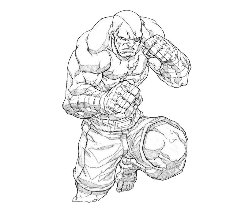 Sagat Skill Coloring Pages sagat-skill-coloring-pages