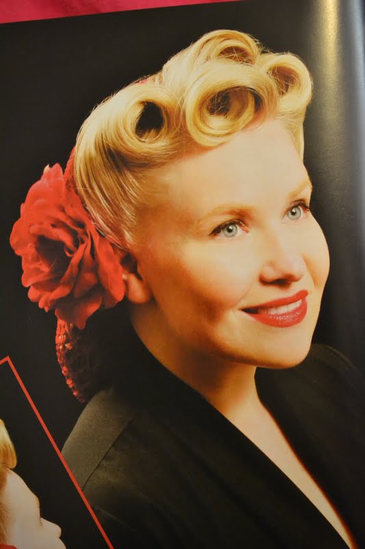 Along with victory rolls there is pin curls the happy Pompadour as per 