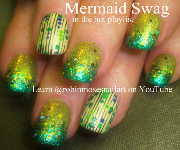 robin moses nail art "teal nails"