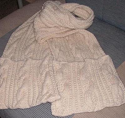 Knitting Galore: Cables and Pocket Scarf