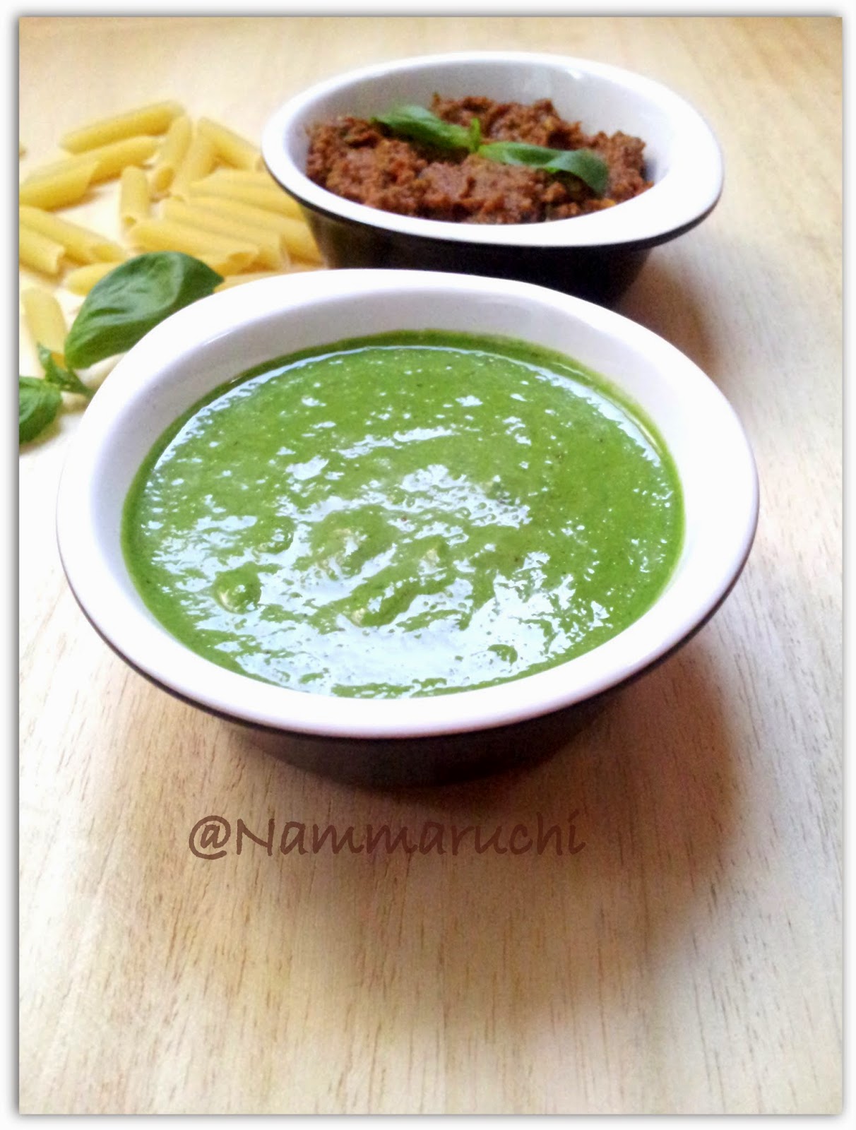 Namma Saviruchi Red and Green Pesto Sauces for Pasta