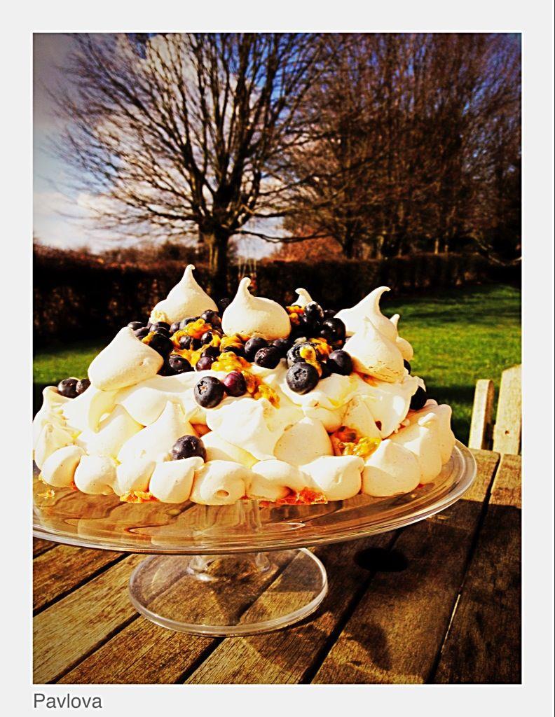 Jo's Blue AGA Blueberry, Lemon & Passion Fruit Pavlova