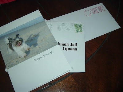 Mail addressed to Tijuana Jail