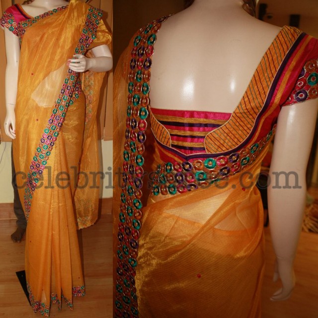 Designer Blouses nd Three Shade Saris