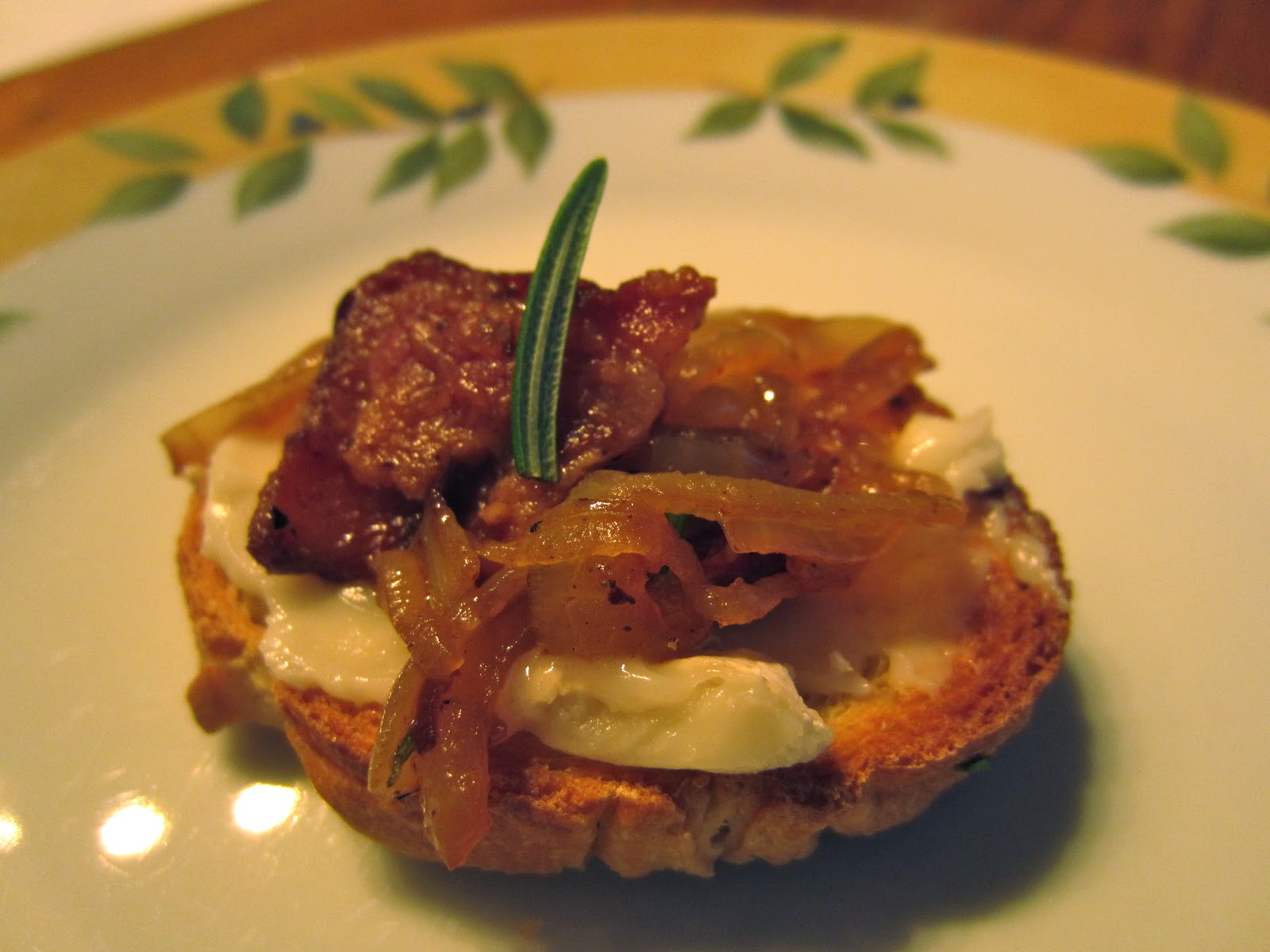 What's for dinner Bacon and onion marmalade appetizers
