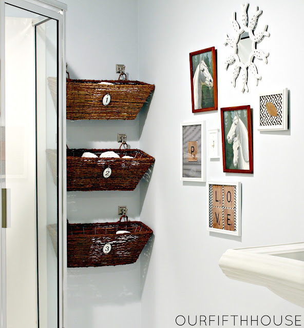 creating storage in a small bathroom