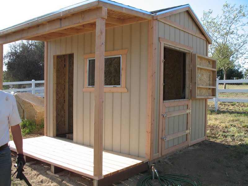 News from Oak Creek Ranch Barn Raising... er, Goat Shed Construction
