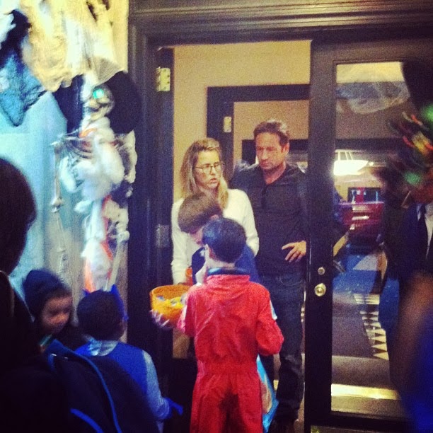 Duchovny Central David Duchovny, Téa Leoni & son