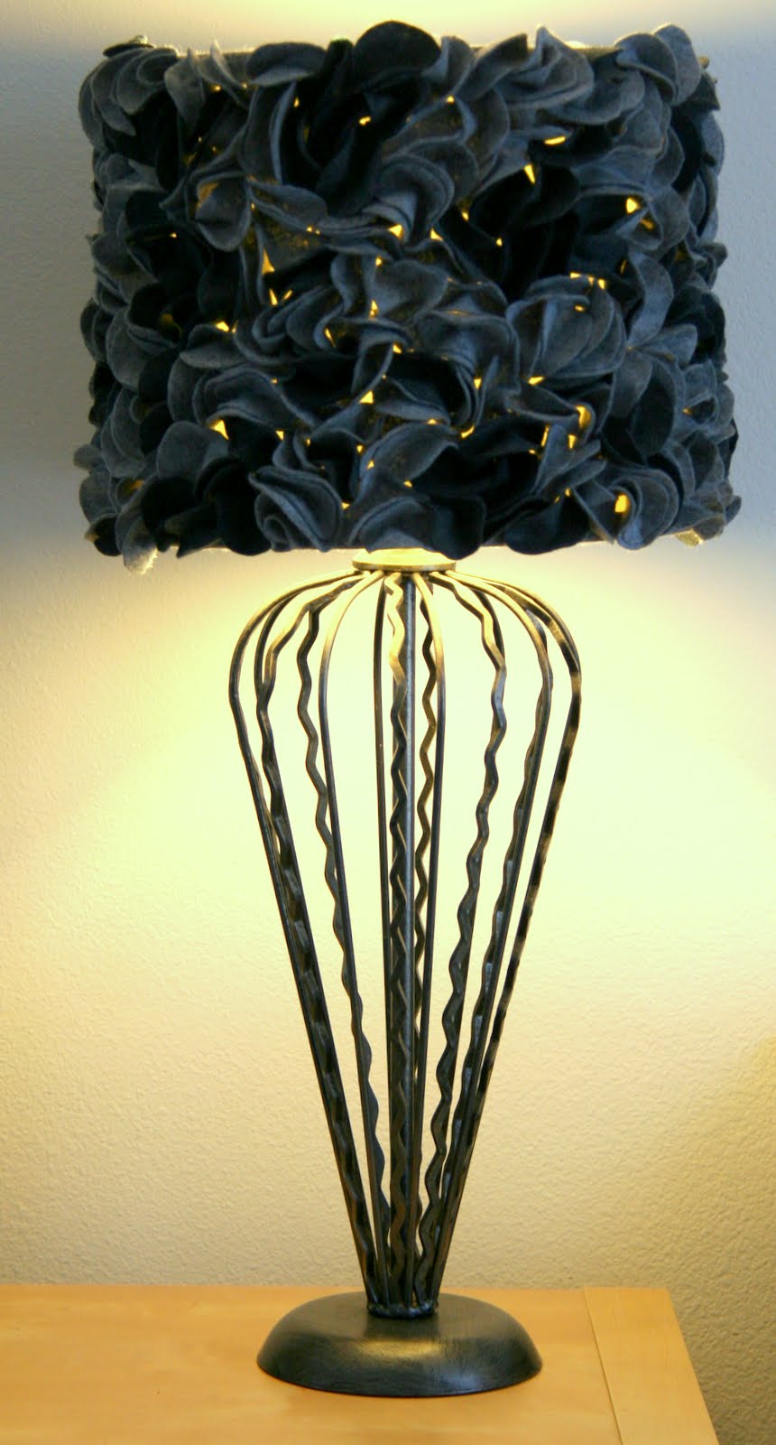 SwingNCocoa Felt Lampshade DIY