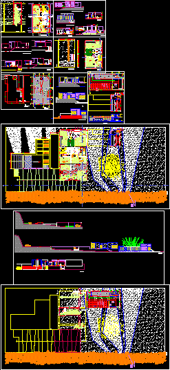 plan d'une maison à téléchager Maison+plage+dwg