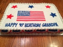 Patriotic Birthday Cake 90th Birthday Cake