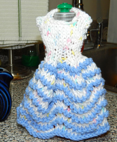 Knitting and Sewing My Way Through Life: Dishcloth Dresses Knitting Patterns ...