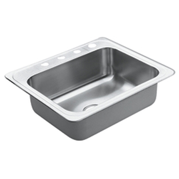 Single bowl stainless steel sink