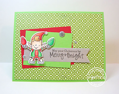 Merry and Bright card-designed by Lori Tecler/Inking Aloud-stamps from SugarPea Designs