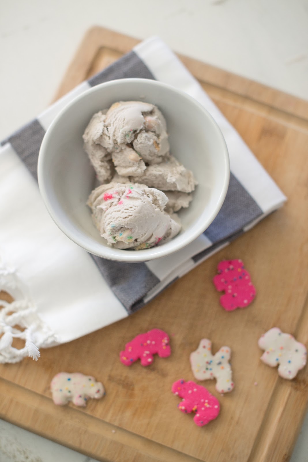 Domestic Fashionista Circus Animal Cookie Ice Cream Recipe
