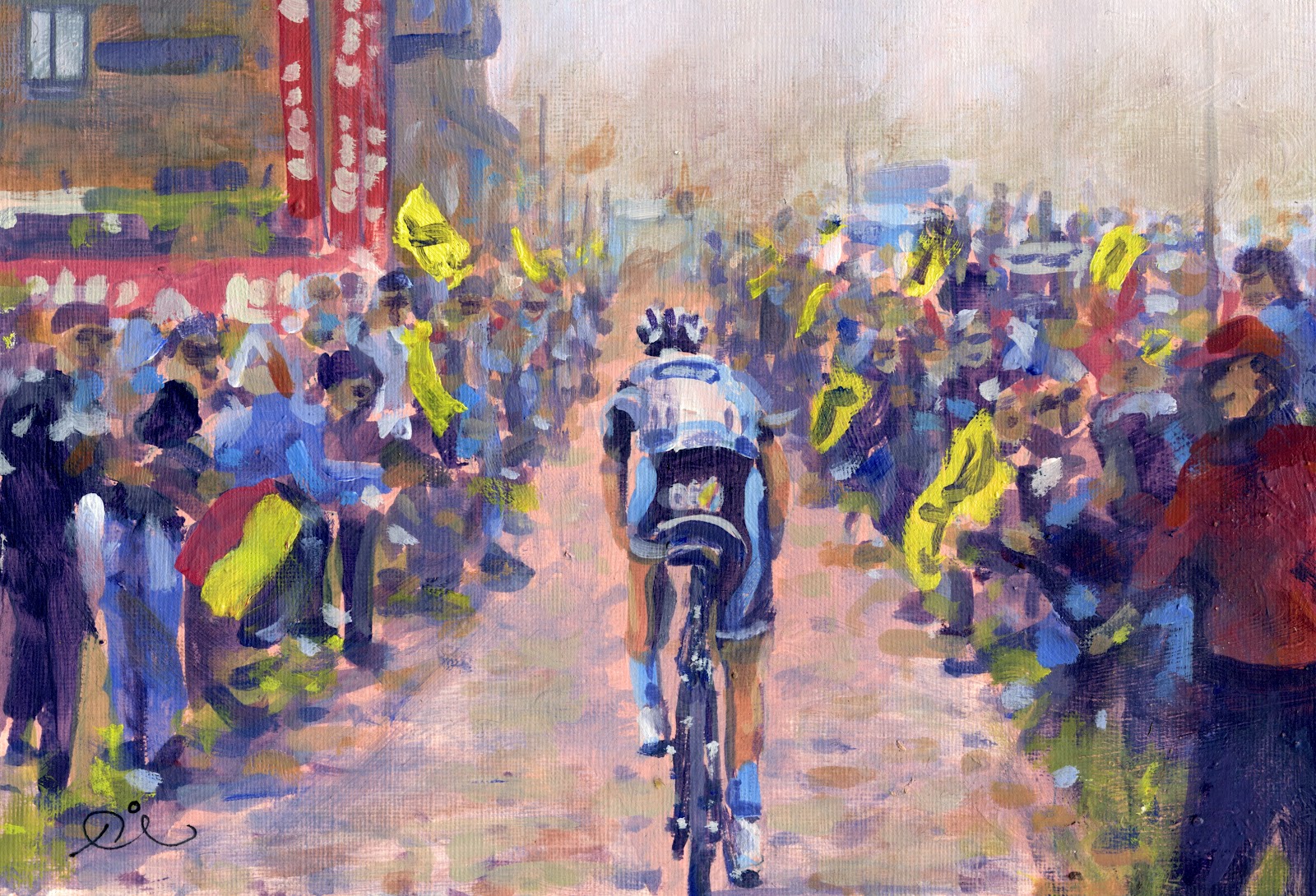 PAINTING LE TOUR Paris Roubaix 2012