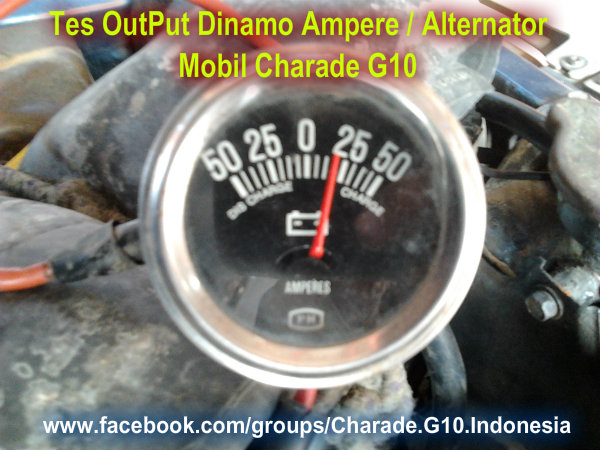Daihatsu Charade G10 Indonesia Tes Output Dinamo Ampere