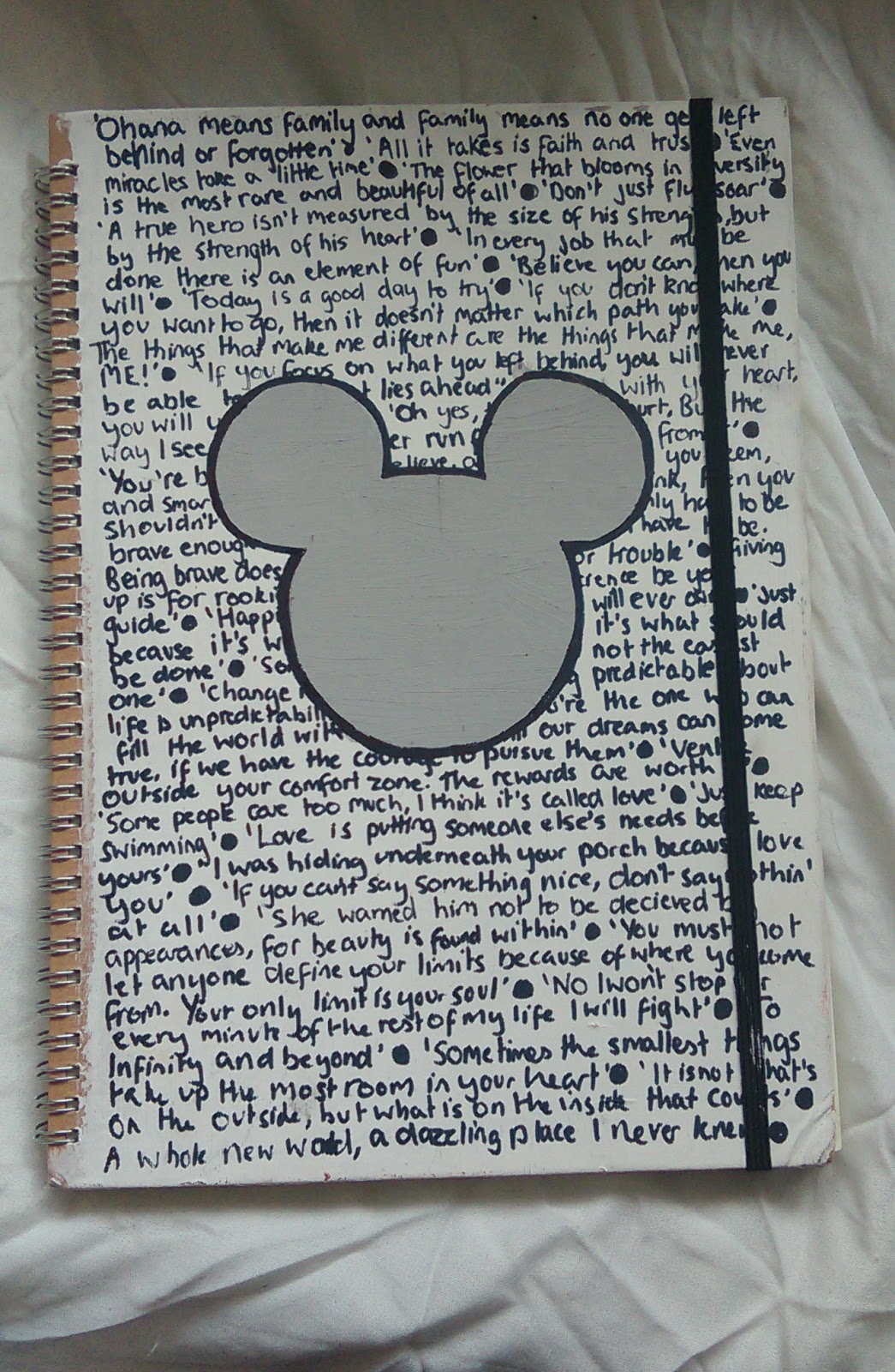 Katie Hopkinson DIY Quote Notebook