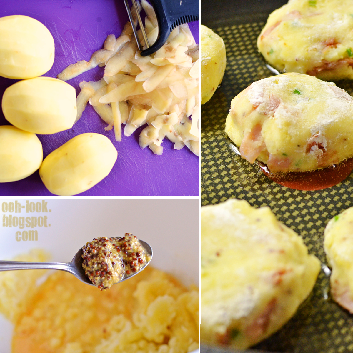 Ooh, Look... Bacon and potato patty fritters