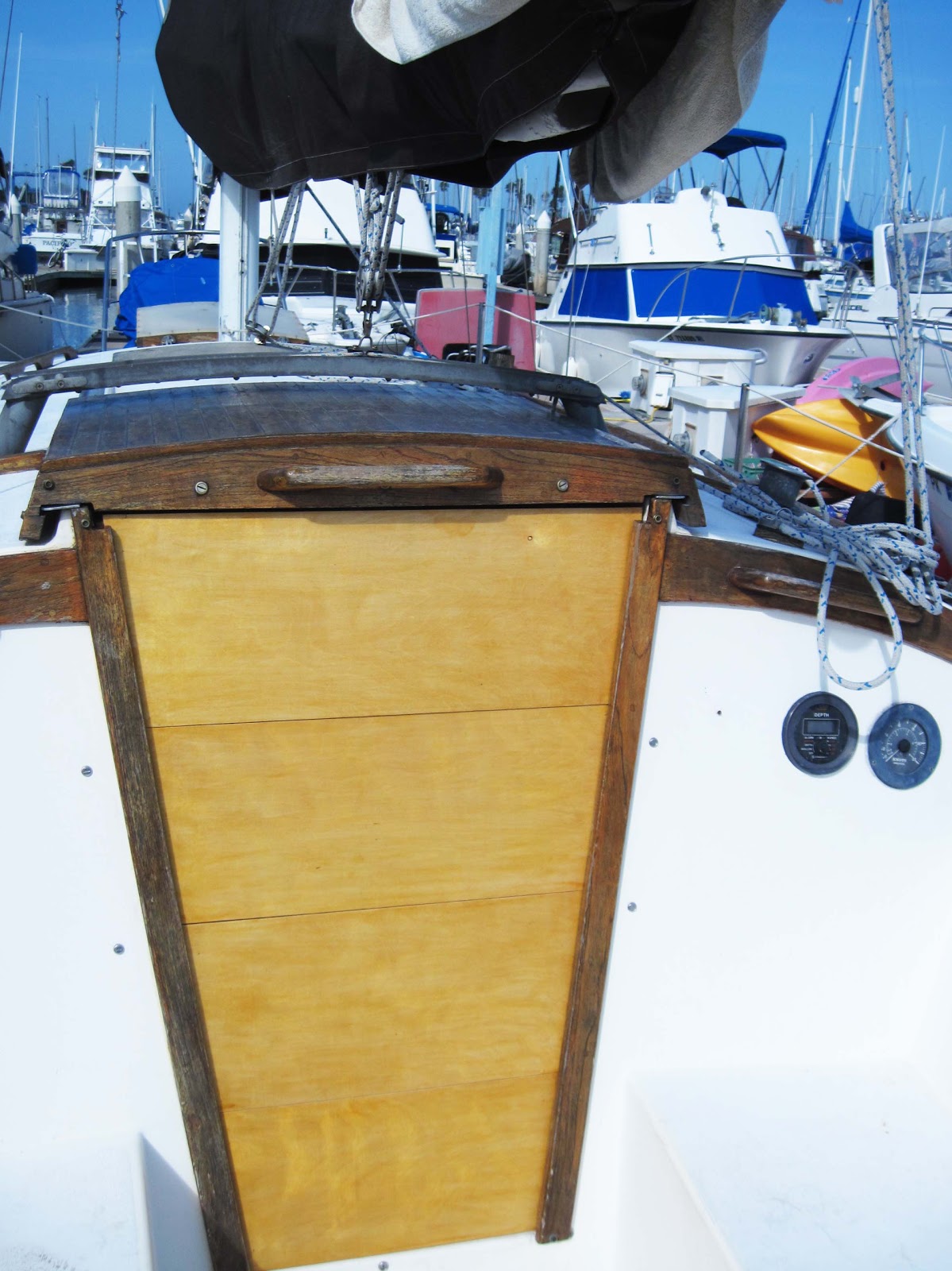 Captain Curran's sailing blog How to build sailboat companionway doors.
