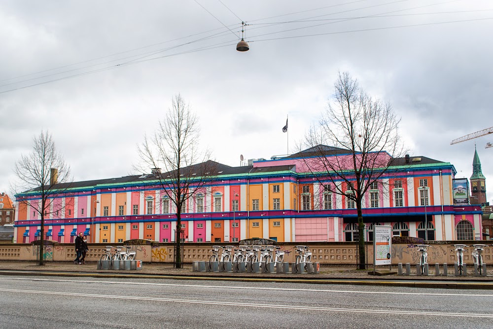 colourful train station in copenhagen