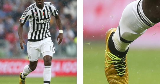 paul pogba boots gold