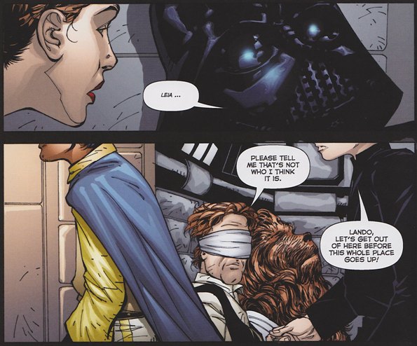 Emporer and vader having sex with leia