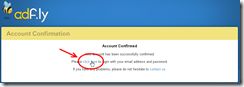 Cara Daftar Dan Mendapatkan Dollar Di Adf.ly sukses confirmasi